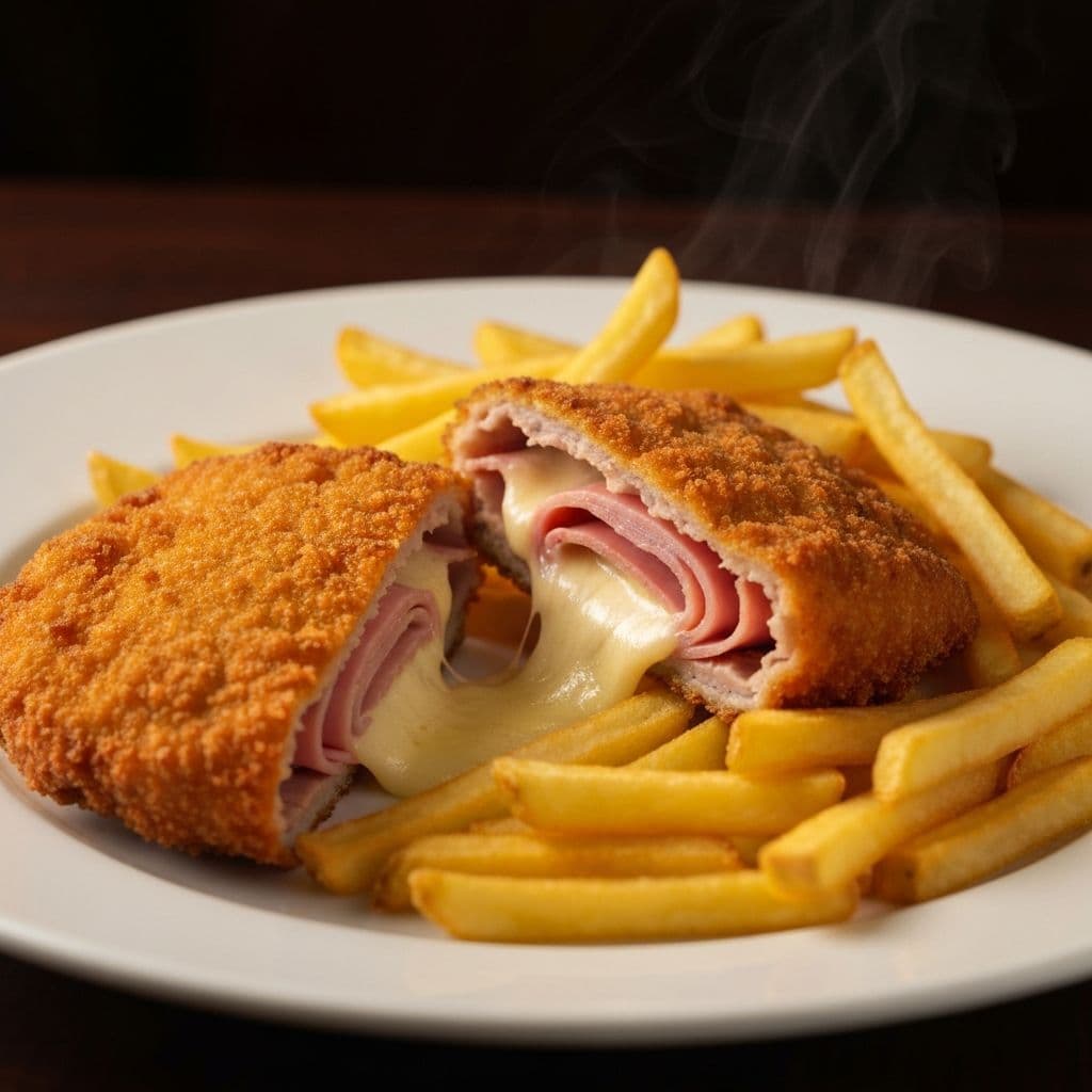 Cordon Bleu mit knuspriger Panade als klassisches Hauptgericht